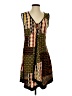 Unbranded Print Brown Casual Dress Size 2 - photo 1