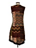 Unbranded Print Brown Casual Dress Size 2 - photo 2