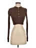 NSF Brown Long Sleeve Top Size S - photo 1
