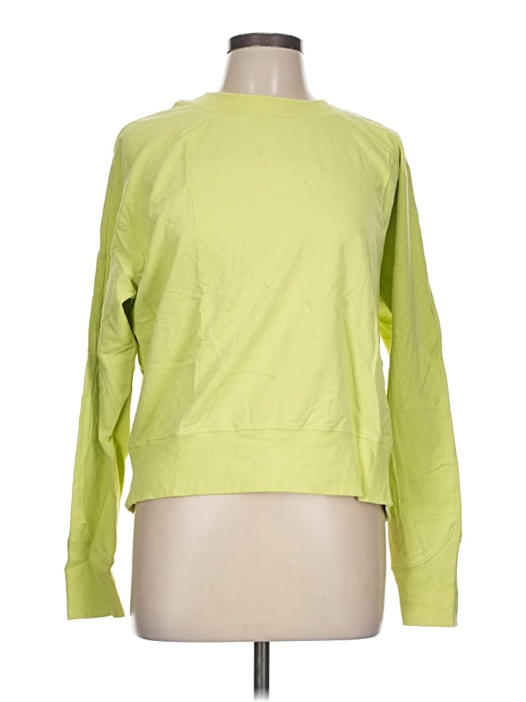 Pre-owned Lululemon Athletica Sweatshirt In Green