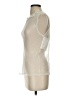 Express 100% Nylon Ivory Sleeveless T-Shirt Size S - photo 5