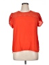 Meraki 100% Polyester Orange Short Sleeve Top Size XL - photo 1