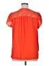 Meraki 100% Polyester Orange Short Sleeve Top Size XL - photo 2