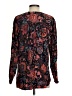 Ann Taylor LOFT 100% Rayon Paisley Black Long Sleeve Blouse Size S - photo 2