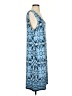 Unbranded Paisley Blue Casual Dress Size XXS (estimated) - photo 4