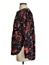 Ann Taylor LOFT 100% Rayon Paisley Black Long Sleeve Blouse Size S - photo 5