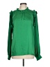 Jodifl 100% Polyester Green Long Sleeve Blouse Size L - photo 1