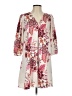 Ann Taylor LOFT 100% Polyester Print Ivory Casual Dress Size XS - photo 1