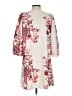 Ann Taylor LOFT 100% Polyester Print Ivory Casual Dress Size XS - photo 2