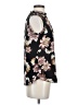 T Tahari Floral Black Sleeveless Blouse Size S - photo 4