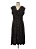 Siena Studio Polka Dots Black Casual Dress Size L - photo 1