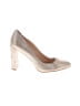 Vince Camuto 100% Leather Metallic Gold Heels Size 9 1/2 - photo 1