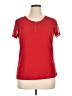 Adele & May 100% Polyester Red Short Sleeve Top Size XL - photo 1