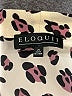 ELOQUII 100% Polyester Animal Print Ivory Long Sleeve Blouse Size 20 - photo 7