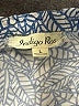 Indigo Rose 100% Rayon Paisley Blue Jumpsuit Size L - photo 4