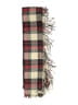 Unbranded Plaid Burgundy Red Scarf One size - photo 2