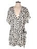Le Lis 100% Polyester Animal Print Ivory Romper Size L - photo 1