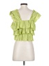 Shein 100% Polyester Green Sleeveless Blouse Size 2 - photo 2