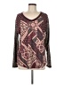 Cato Burgundy Long Sleeve Top Size L - photo 1