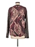 Cato Burgundy Long Sleeve Top Size L - photo 2