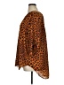 Worthington 100% Polyester Animal Print Orange 3/4 Sleeve Blouse Size 1X - photo 5