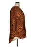Worthington 100% Polyester Animal Print Orange 3/4 Sleeve Blouse Size 1X - photo 4