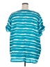 Lane Bryant 100% Polyester Teal Short Sleeve Top Size 28 - photo 2