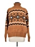 Shein Argyle Brown Pullover Sweater Size 6 - photo 1