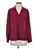 Rose + Olive 100% Polyester Burgundy Long Sleeve Blouse Size S - photo 1
