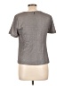 Rebecca Taylor Metallic Gray Silver Short Sleeve Top Size 10 - photo 2