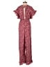 Assorted Brands 100% Polyester Hearts Burgundy Jumpsuit Size S - photo 2