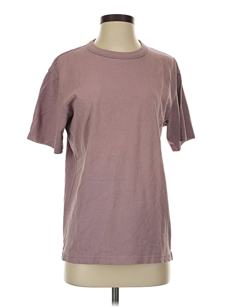 Pre-owned Uniqlo U Short Sleeve T-shirt In Purple