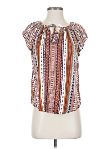 Liverpool Los Angeles Short Sleeve Blouse (view 1)