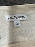 Kim Rogers 100% Cotton Color Block Tan Pullover Sweater Size L - photo 7