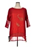 Assorted Brands 100% Rayon Red 3/4 Sleeve Blouse Size XL - photo 1