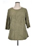 CDR 100% Polyester Green 3/4 Sleeve T-Shirt Size 1X - photo 1