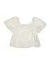 Zara Ivory Short Sleeve Blouse Size 9 - photo 1
