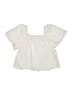 Zara Ivory Short Sleeve Blouse Size 9 - photo 2