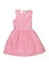 Busy Bees 100% Polyester Hearts Pink Dress Size 8 - photo 1