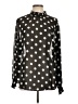 Torrid Polka Dots Black Long Sleeve Blouse Size Lg Plus (0) - photo 1