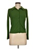 Zara 100% Polyester Green Long Sleeve Blouse Size M - photo 1