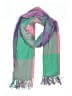 J.Crew 100% Acrylic Green Pink Scarf One size - photo 1