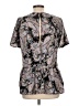 Caramela Paisley Gray Short Sleeve Blouse Size L - photo 2