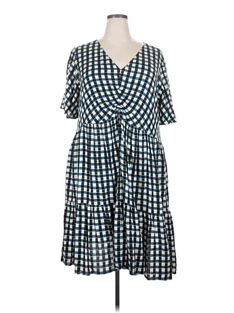 Pre-owned Ava & Viv Casual Dress In Blue