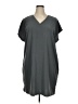 Stylus Solid Gray Casual Dress Size 1X - photo 1