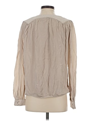 Parker Long Sleeve Silk Top (view 2)