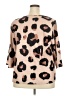 Emery Rose Animal Print Tan 3/4 Sleeve Blouse Size 2X - photo 2