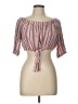 Ambiance 100% Rayon Pink Short Sleeve Blouse Size L - photo 1
