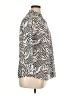 Westbound Animal Print Silver 3/4 Sleeve Blouse Size 14 - photo 4