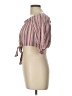 Ambiance 100% Rayon Pink Short Sleeve Blouse Size L - photo 5